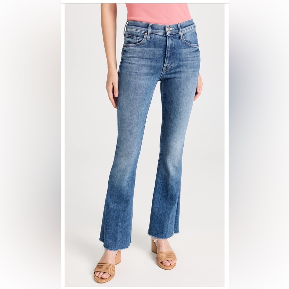 Mother The Weekender Fray Flare jeans